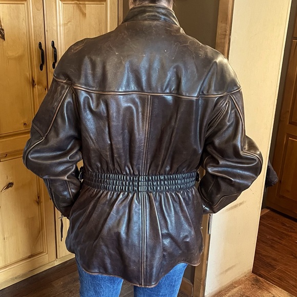 Harley Davidson Motorcycle Leather Jacket 90’s - Picture 3 of 14